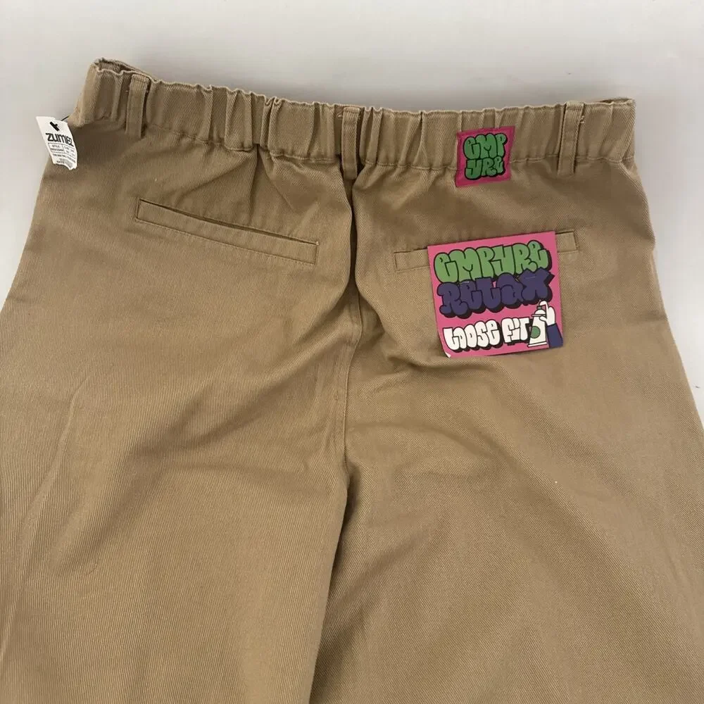 Empyre Tori SK8 Twill Pleated Trouser Incense NWT Skater Large Loose Relax Fit - Picture 8 of 13